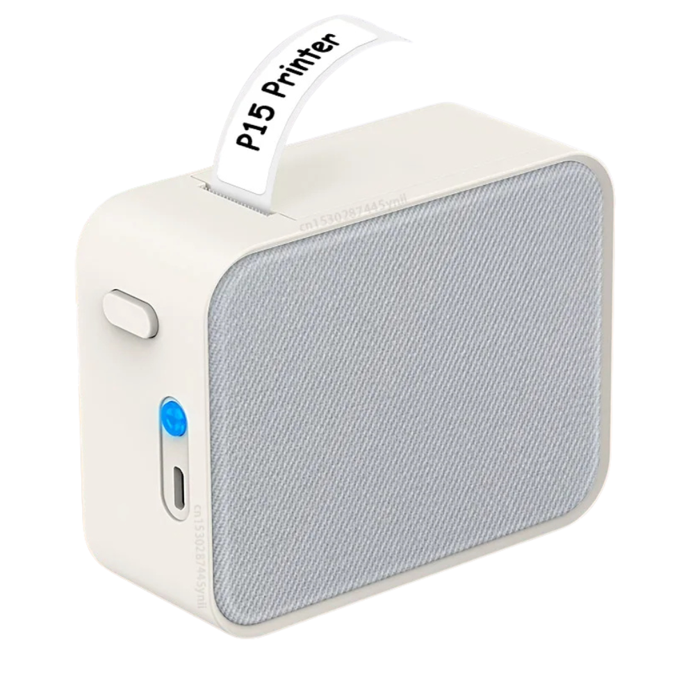 Printiup Label Pocket – Étiqueteuse Thermique Portable Bluetooth 15 mm – Bureau & Étudiants
