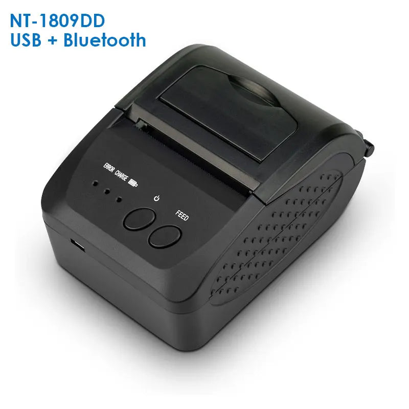 Printiup POS Pro - Imprimante Thermique Caisse Portable 58 mm – Bluetooth & USB – Multi-OS
