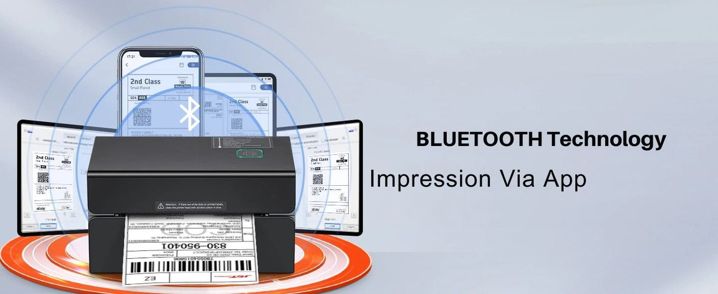 Printiup Label Edge – Imprimante Thermique Étiquettes 4x6 – Bluetooth & USB