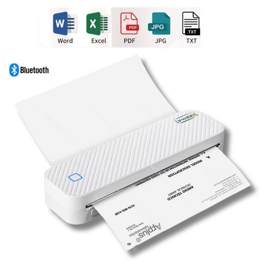 Printiup A4 Max – Imprimante Thermique portable Premium – Bluetooth Sans Encre – Impression Documents & Photos (Maison, Bureau, École, Voyage)