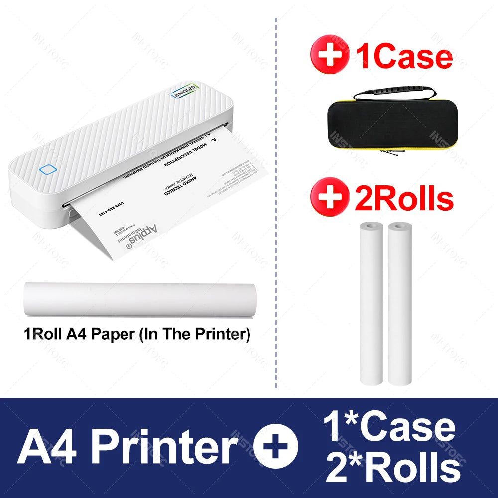 Printiup A4 Max – Imprimante Thermique portable Premium – Bluetooth Sans Encre – Impression Documents & Photos (Maison, Bureau, École, Voyage)
