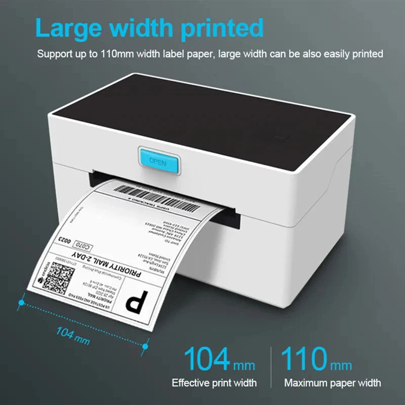 Printiup Label One – imprimante Thermique Étiquettes 4x6 Bluetooth – Compatible Windows, Mac, iOS & Android