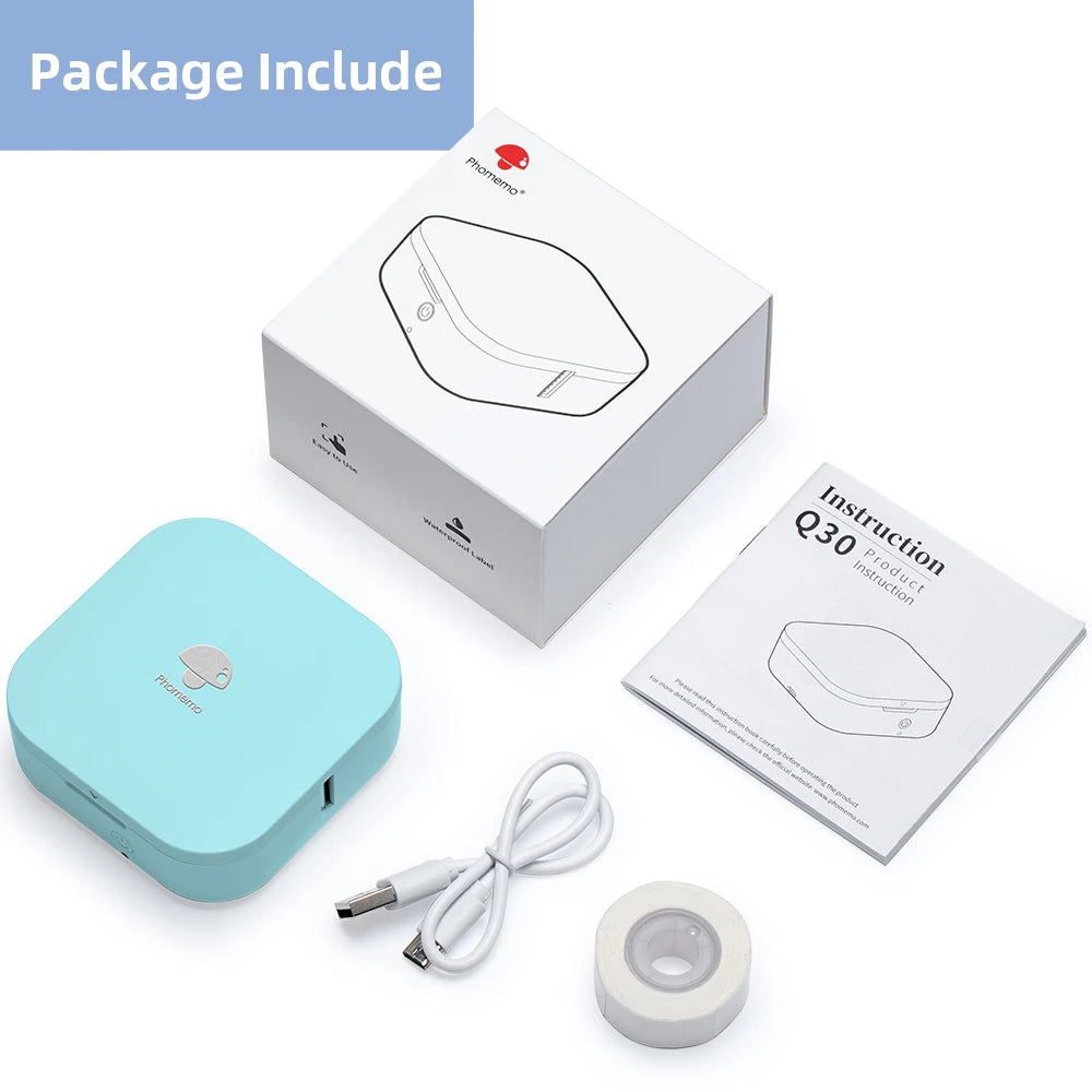 Printiup Label Mini – Étiqueteuse Thermique Portable Bluetooth 15 mm – Maison & Organisation