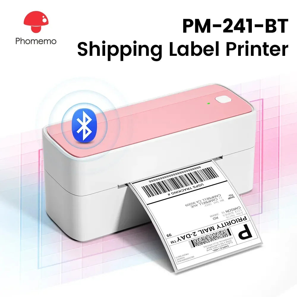 Printiup Label Air - Imprimante Thermique Étiquettes 4x6 Bluetooth Sans Fil – Compatible iPhone, Android, Mac & Windows