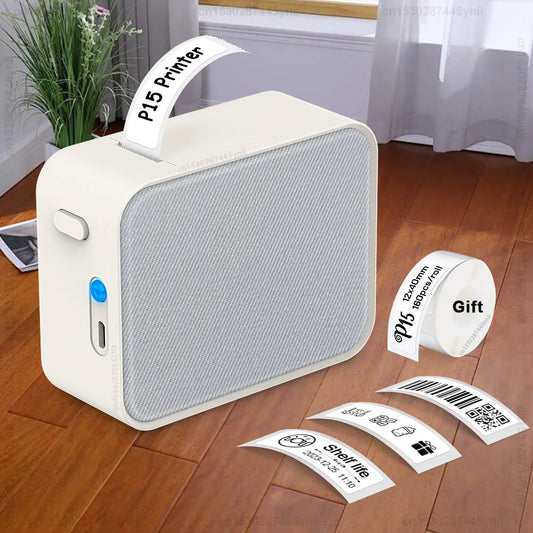 Printiup Label Pocket – Étiqueteuse Thermique Portable Bluetooth 15 mm – Bureau & Étudiants