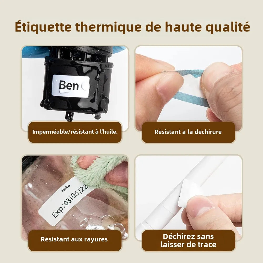 Printiup Label Mini – Étiqueteuse Thermique Portable Bluetooth 15 mm – Maison & Organisation
