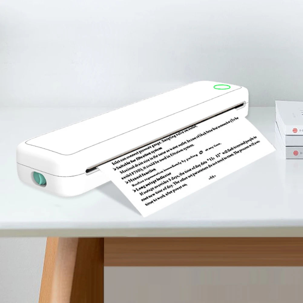 Printiup A4 Pro – Imprimante Thermique Wi-Fi & USB-C Mobile – Bluetooth Sans Encre – Mini Imprimante Mobile avec Papier Inclus pour Bureau & Maison