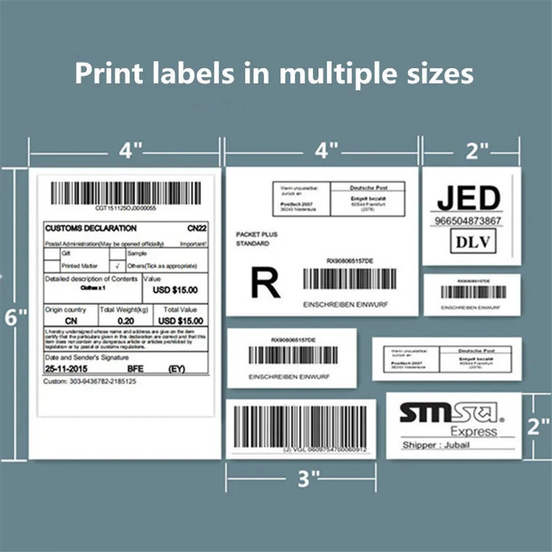 Printiup Label One – imprimante Thermique Étiquettes 4x6 Bluetooth – Compatible Windows, Mac, iOS & Android