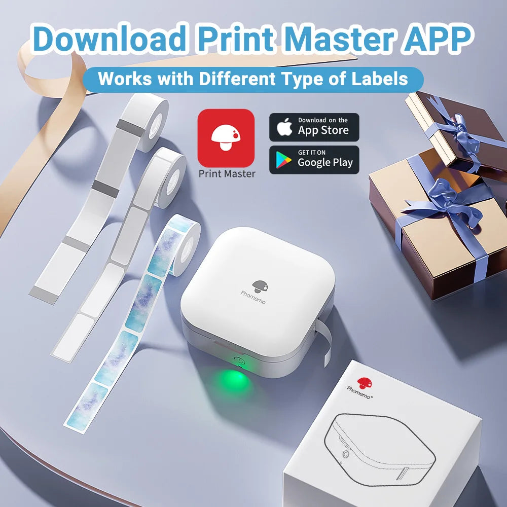 Printiup Label Mini – Étiqueteuse Thermique Portable Bluetooth 15 mm – Maison & Organisation