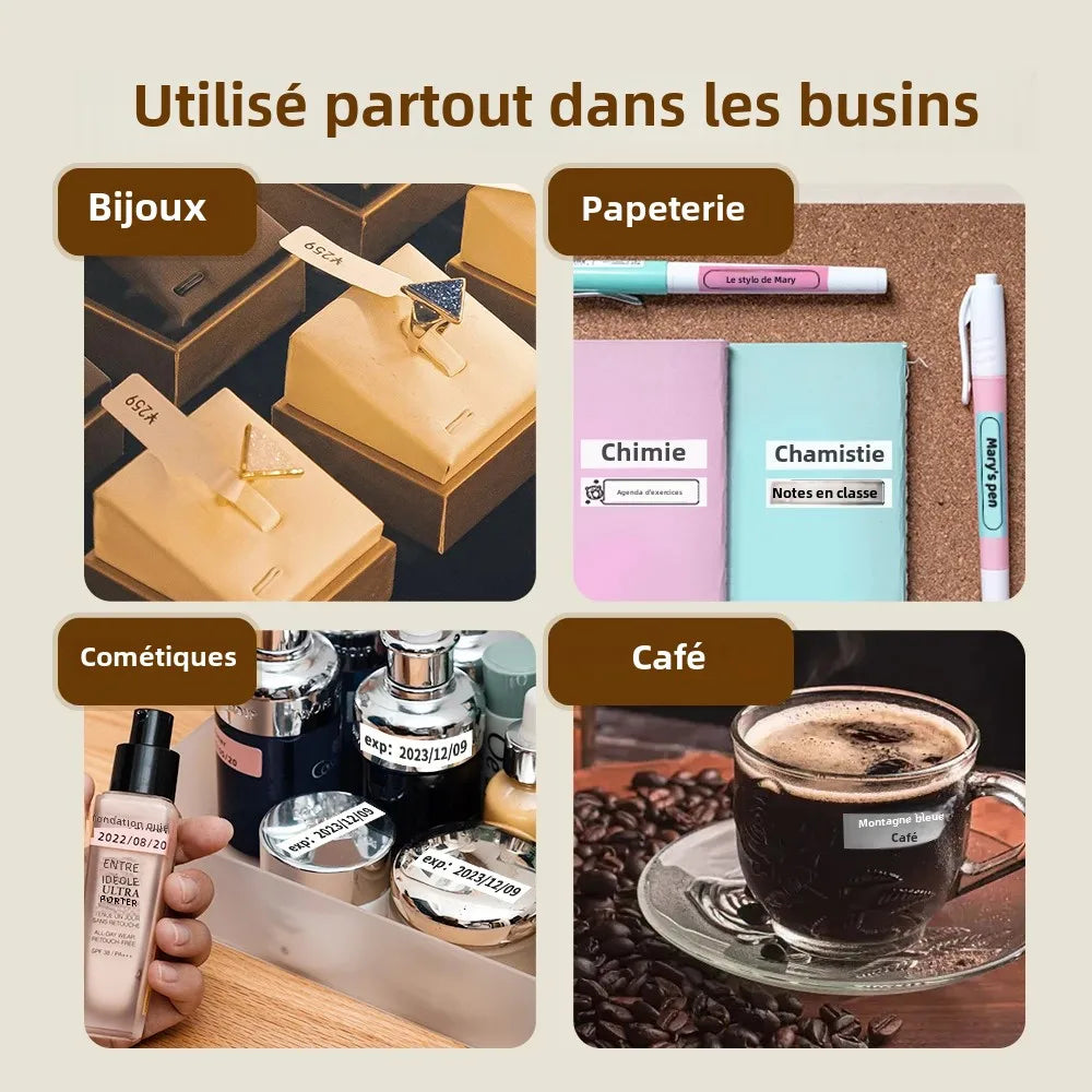 Printiup Label Mini – Étiqueteuse Thermique Portable Bluetooth 15 mm – Maison & Organisation