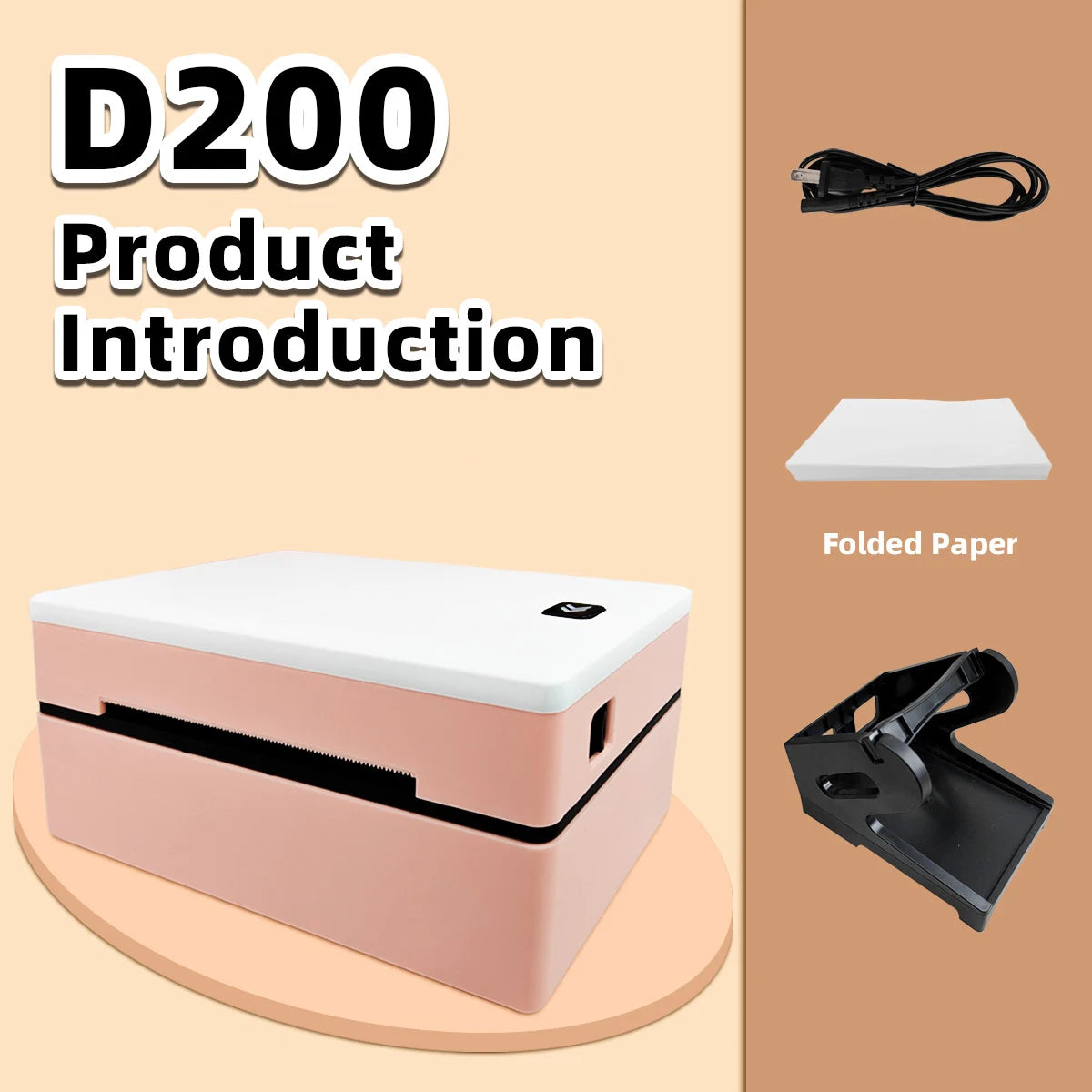 Printiup Label Go - Imprimante Thermique Étiquettes 4x6 Bluetooth – Compacte & Économique – Compatible iPhone, Android, Mac & Windows