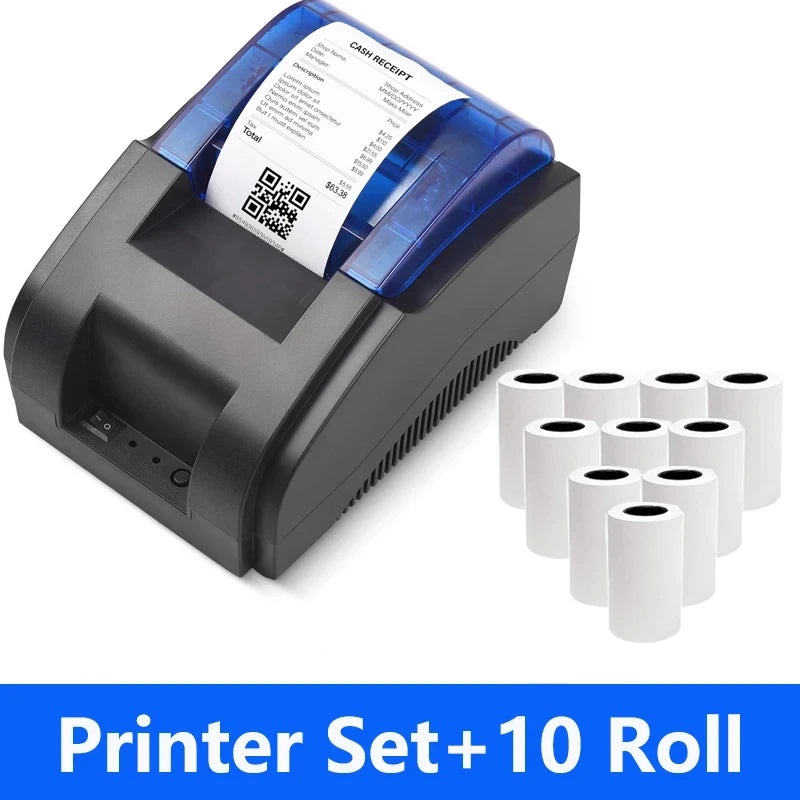 Printiup POS Flex - Imprimante Thermique Caisse 58 mm – Bluetooth & USB – Compatible iOS, Android, Windows & Mac