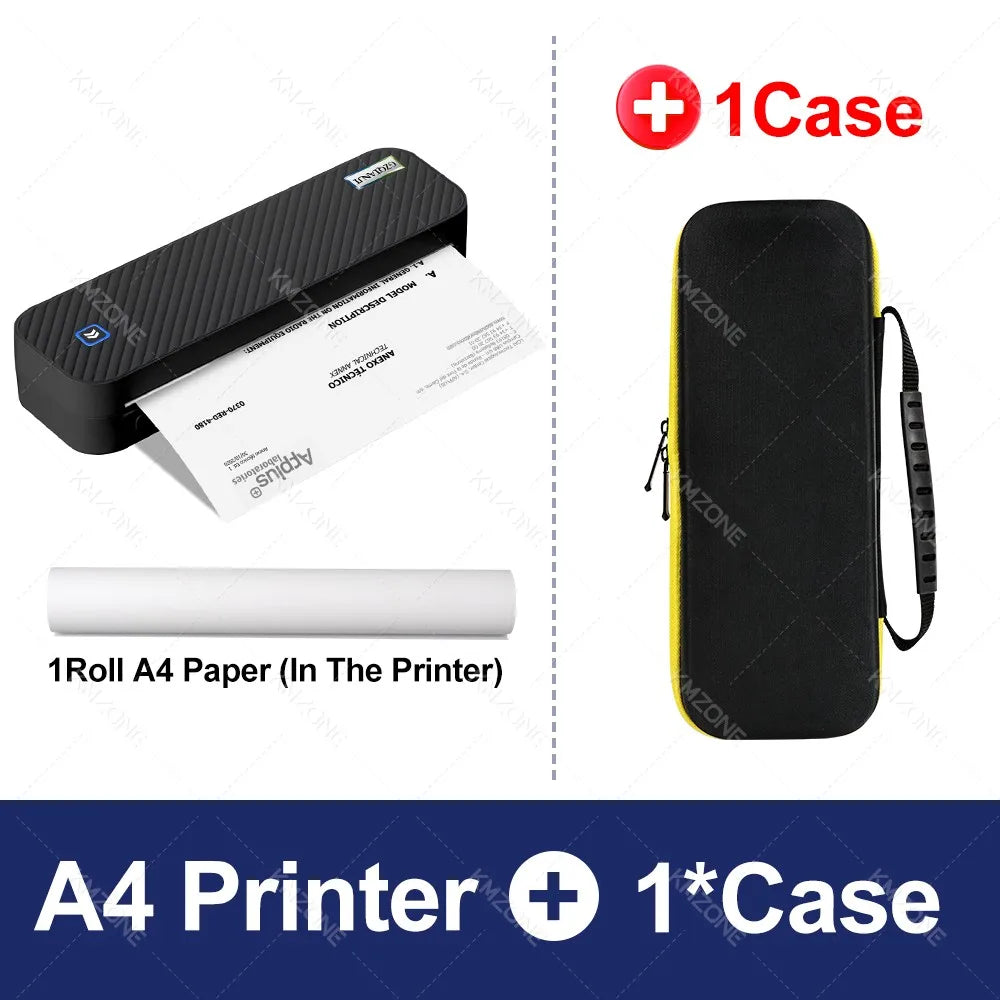 Printiup A4 Max – Imprimante Thermique portable Premium – Bluetooth Sans Encre – Impression Documents & Photos (Maison, Bureau, École, Voyage)
