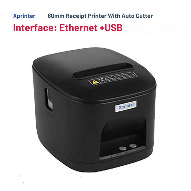 Printiup POS Max - Imprimante Thermique Caisse 80 mm – Auto-Cutter – USB & LAN – Haute Résolution