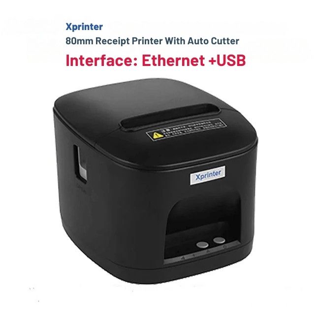 Printiup POS Max - Imprimante Thermique Caisse 80 mm – Auto-Cutter – USB & LAN – Haute Résolution