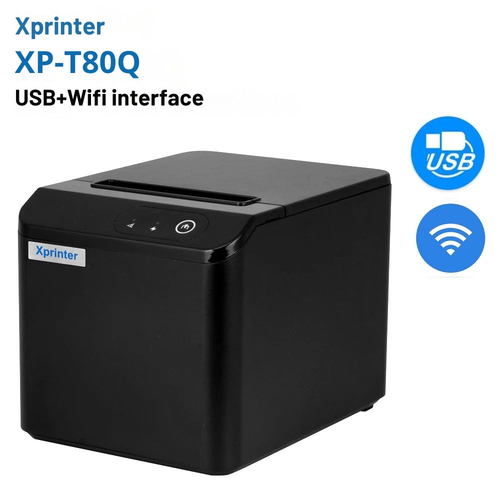 Printiup POS Max - Imprimante Thermique Caisse 80 mm – Auto-Cutter – USB & LAN – Haute Résolution