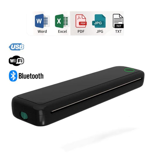 Printiup A4 Pro – Imprimante Thermique Wi-Fi & USB-C Mobile – Bluetooth Sans Encre – Mini Imprimante Mobile avec Papier Inclus pour Bureau & Maison