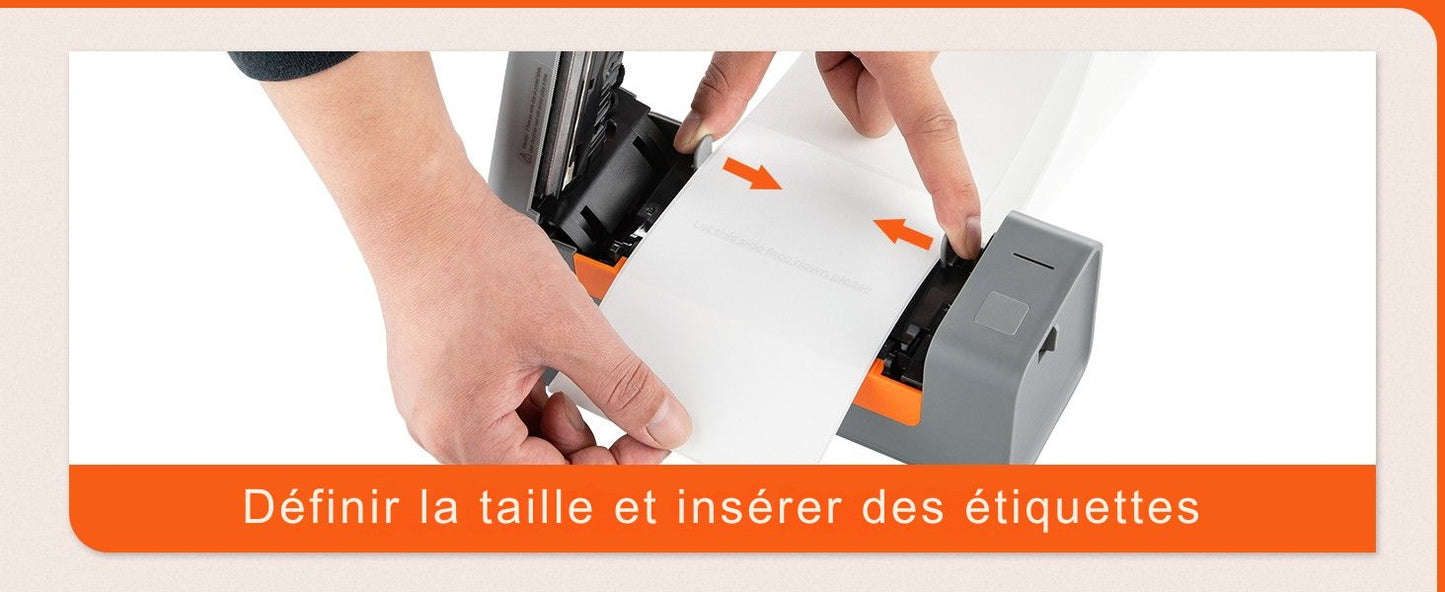 Printiup Label Flex - Imprimante Thermique Étiquettes 4x6 USB – Reconnaissance Automatique – Compatible Windows, Mac & Linux