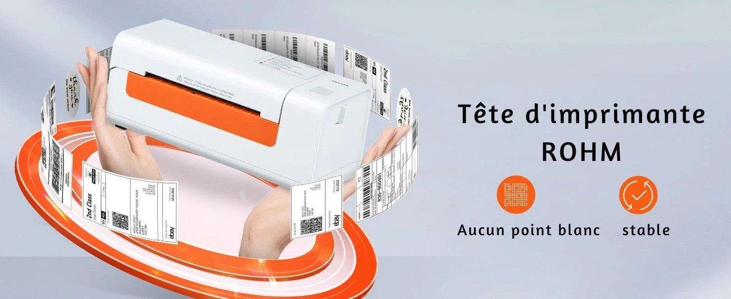 Printiup Label Smart – Imprimante Thermique Étiquettes 4x6 – USB