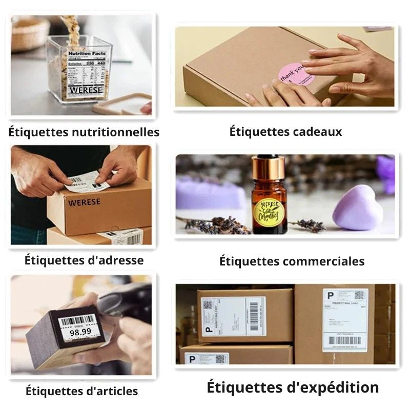 Printiup Label One – imprimante Thermique Étiquettes 4x6 Bluetooth – Compatible Windows, Mac, iOS & Android