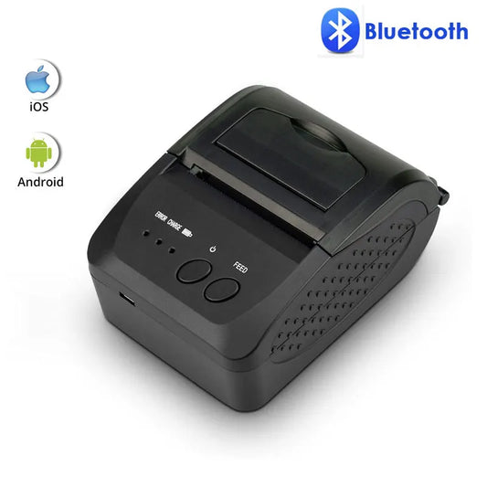 Printiup POS Pro - Imprimante Thermique Caisse Portable 58 mm – Bluetooth &amp; USB – Multi-OS