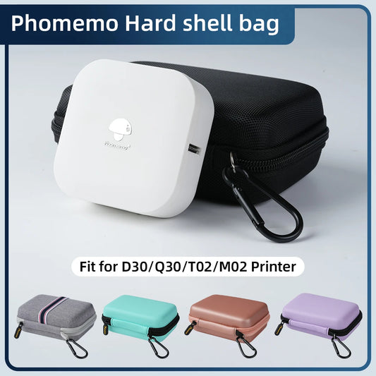 Case Compatible with Phomemo Q30 D30 Label Printer Storage Holder for NIIMBOT D11 D110 Sticker Maker Labeler Organizer Bag