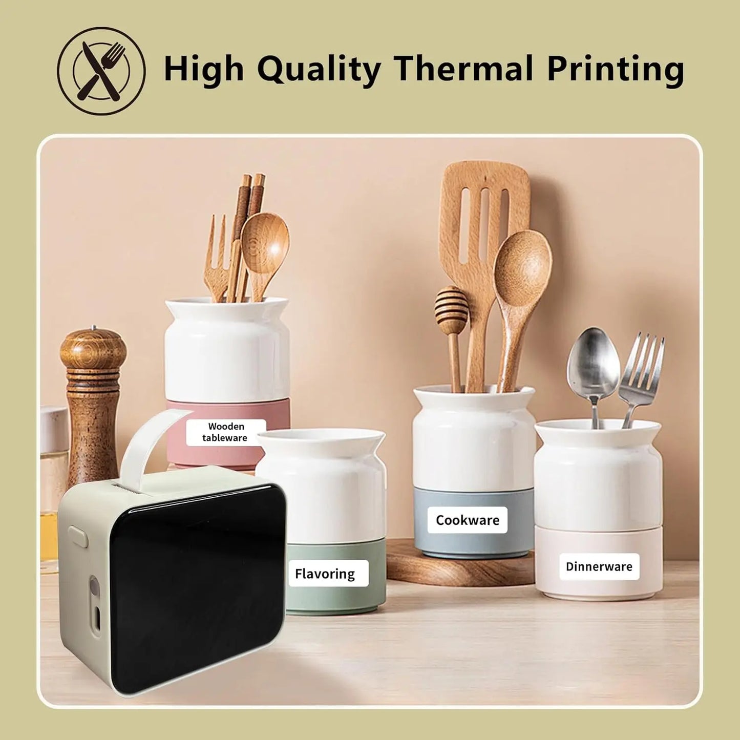 Printiup Label Max – Étiqueteuse Thermique Bluetooth 15 mm – Professionnelle