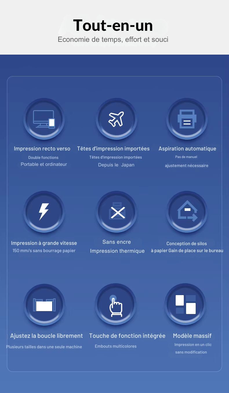 Printiup Label Rose - Imprimante Thermique Étiquettes 4x6 Bluetooth – Compacte & Économique – Compatible iPhone, Android, Mac & Windows